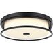 Kolson 16 inch Black Flush Mount Ceiling Light
