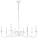Rohan 8 Light 42 inch White Chandelier Ceiling Light