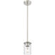 Thayer 1 Light 4.75 inch Brushed Nickel Pendant Ceiling Light