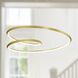 Ampersand LED 39.38 inch Brushed Gold Pendant Ceiling Light