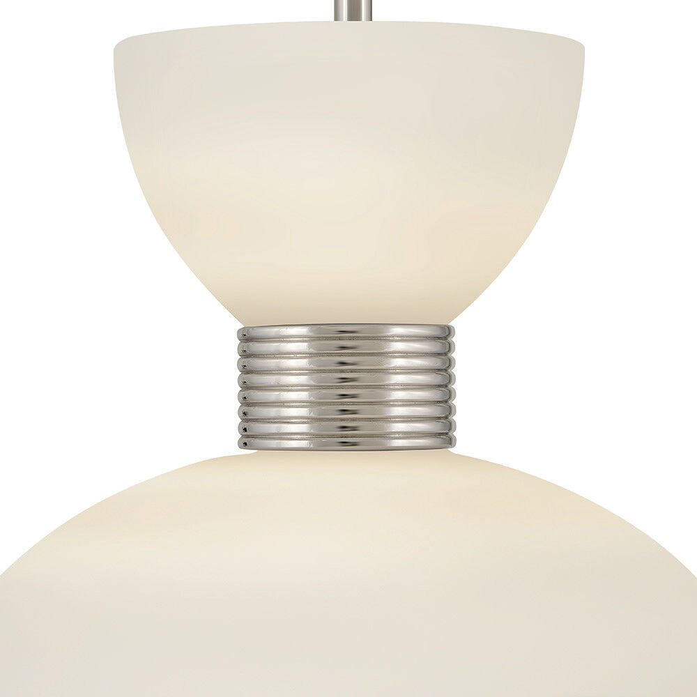 Lisa McDennon Tallulah 3 Light 14 inch Polished Nickel Pendant Ceiling Light
