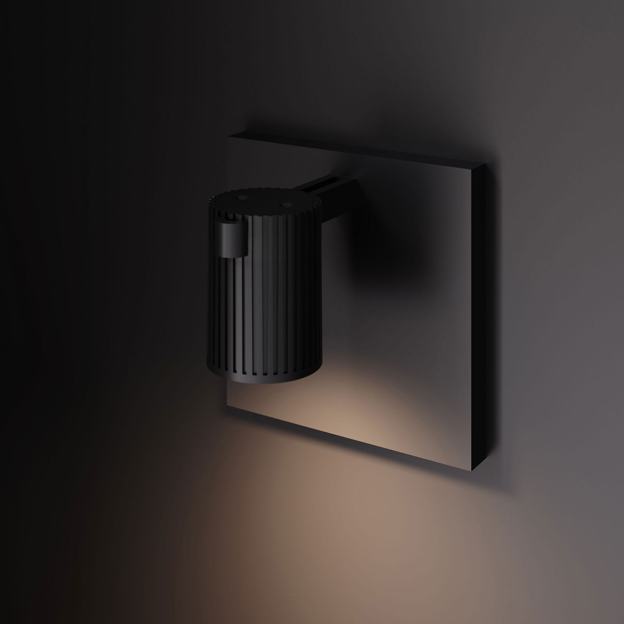 Suspenders LED 2 inch Satin Black ADA Modular Wall Mount Wall Light