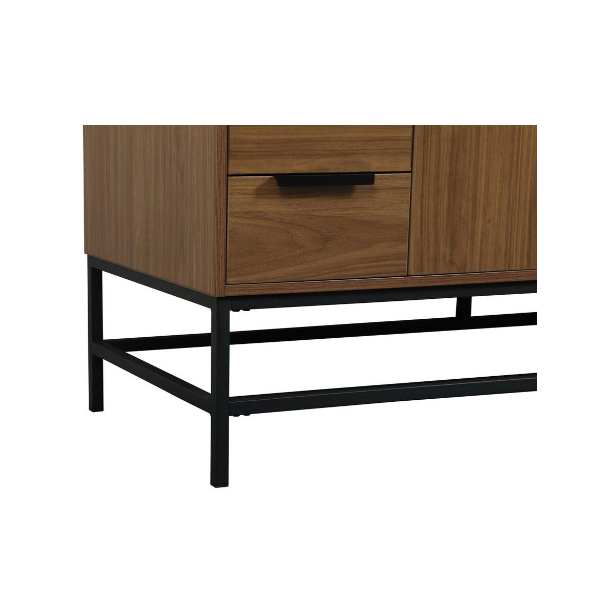 Eugene 60 X 22 X 34 inch Walnut Brown Vanity Sink Set