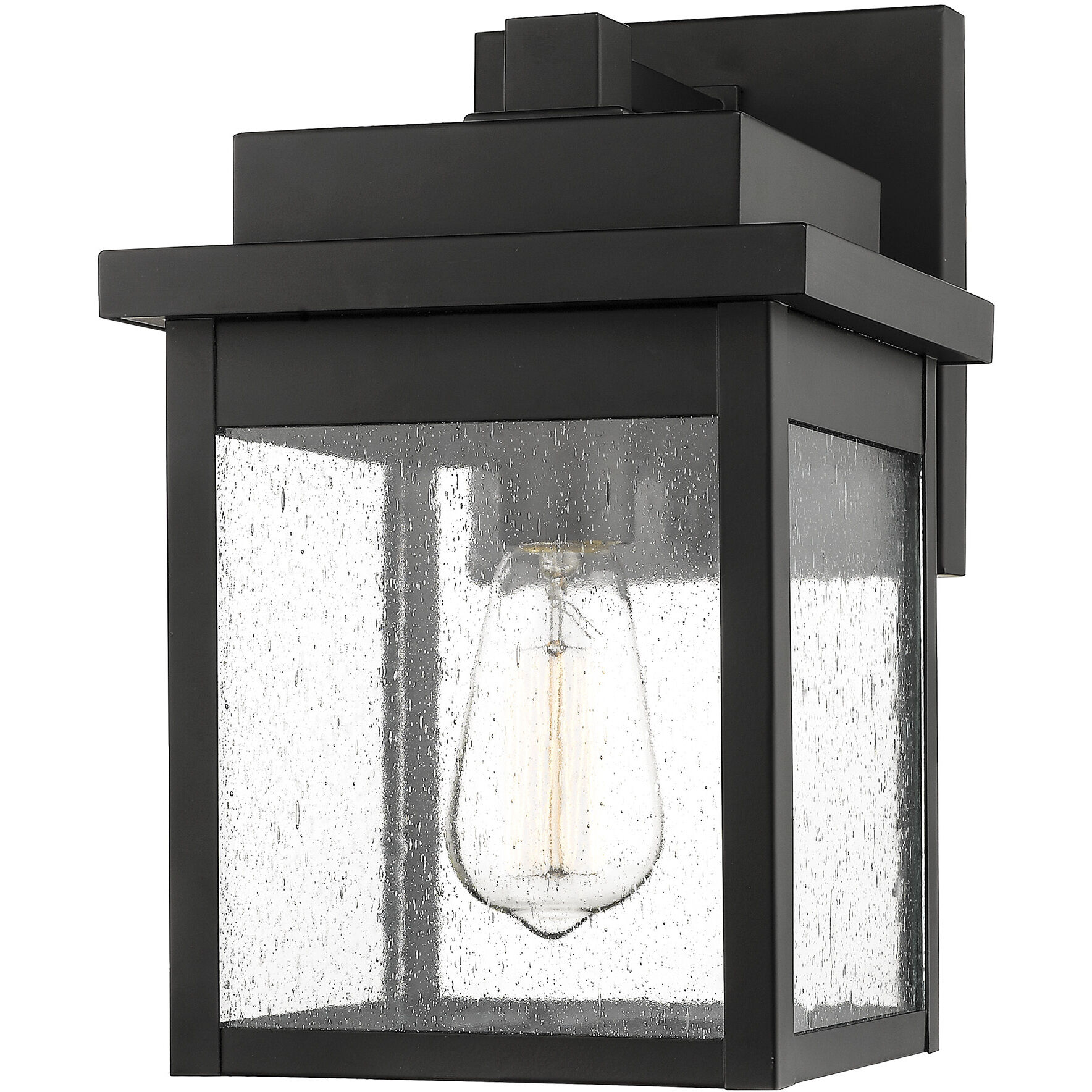 Belle Chasse 1 Light 8 inch Powder Coated Black Outdoor Wall Sconce