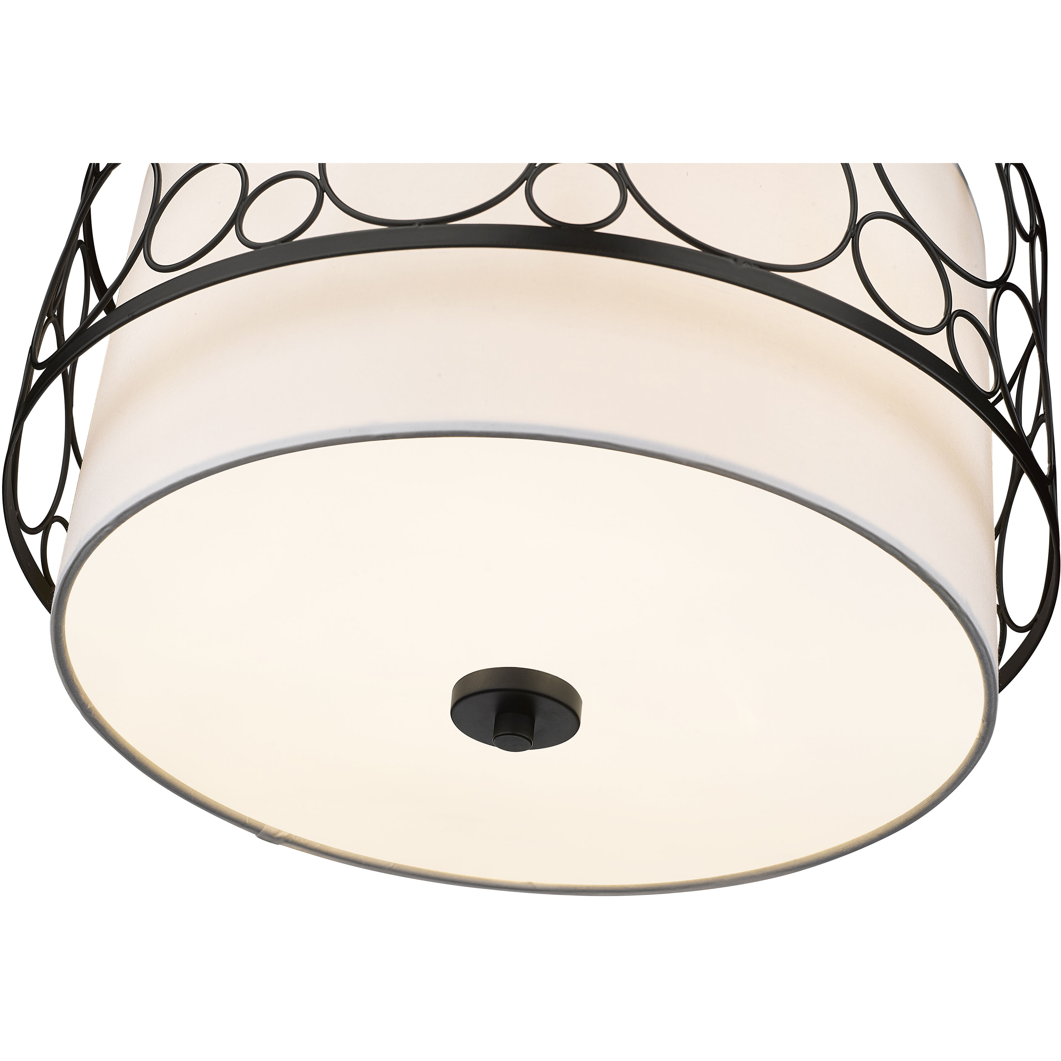 Kendall 3 Light 17 inch Matte Black Pendant Ceiling Light