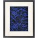 Neon Feather Blue with Black and Clear Dimensional Wall Art