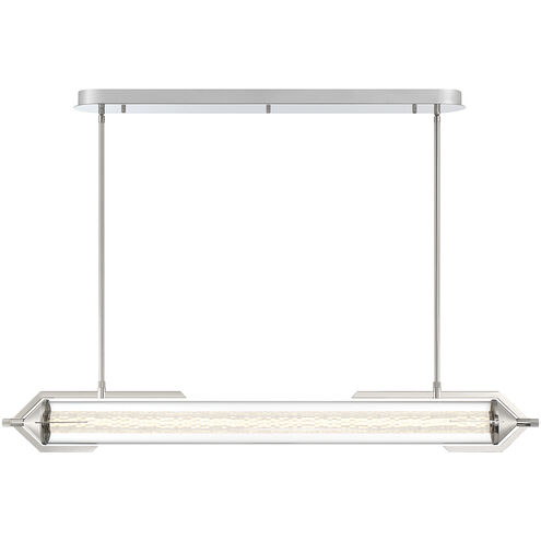 Espada Linear Chandelier Ceiling Light in Polished Nickel