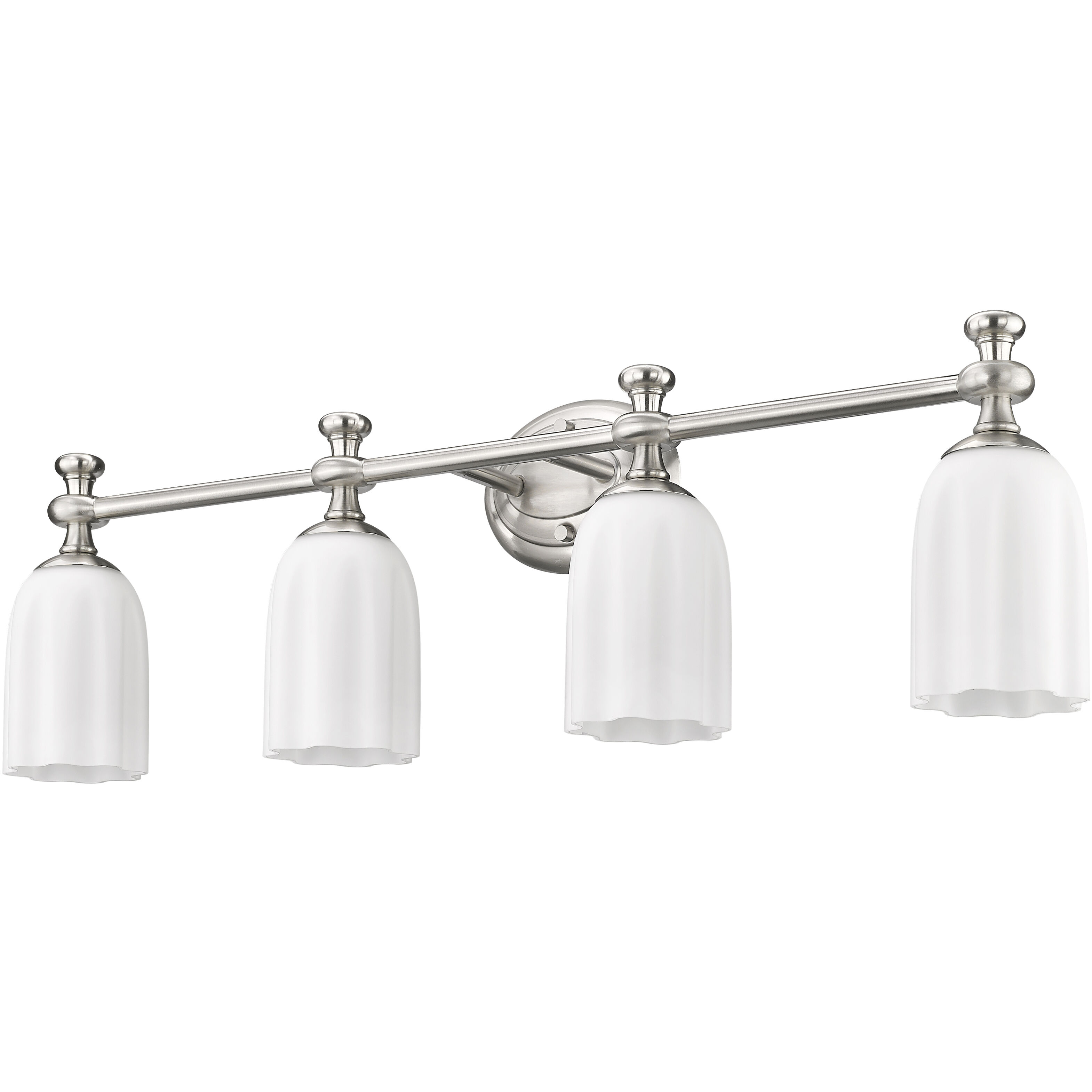 Orion 4 Light 31.25 inch Brushed Nickel Bath Vanity Light Wall Light