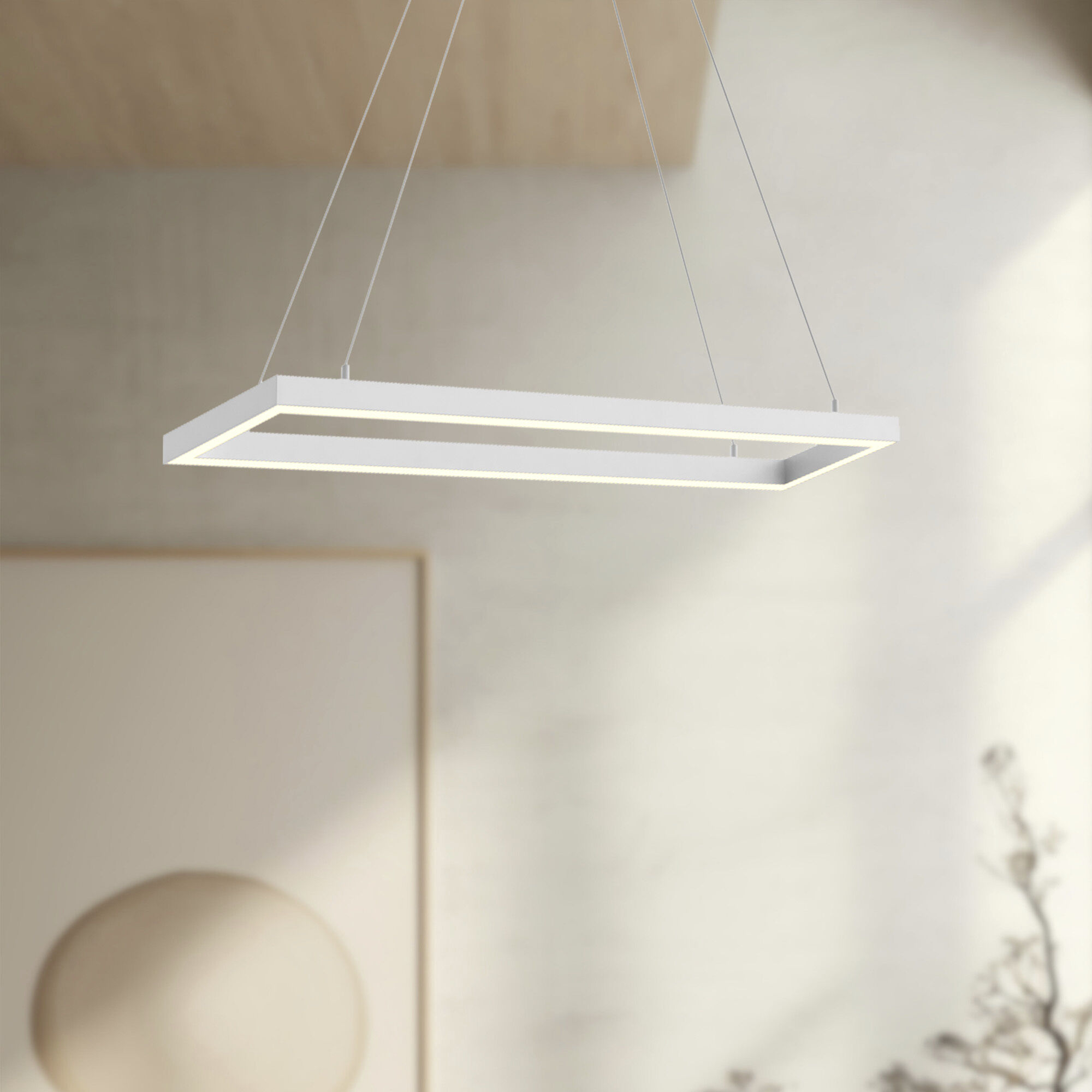 Piazza LED 5.88 inch White Pendant Ceiling Light