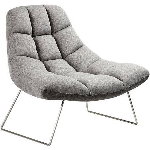 Bartlett Light Grey Soft Textured Fabric Chair