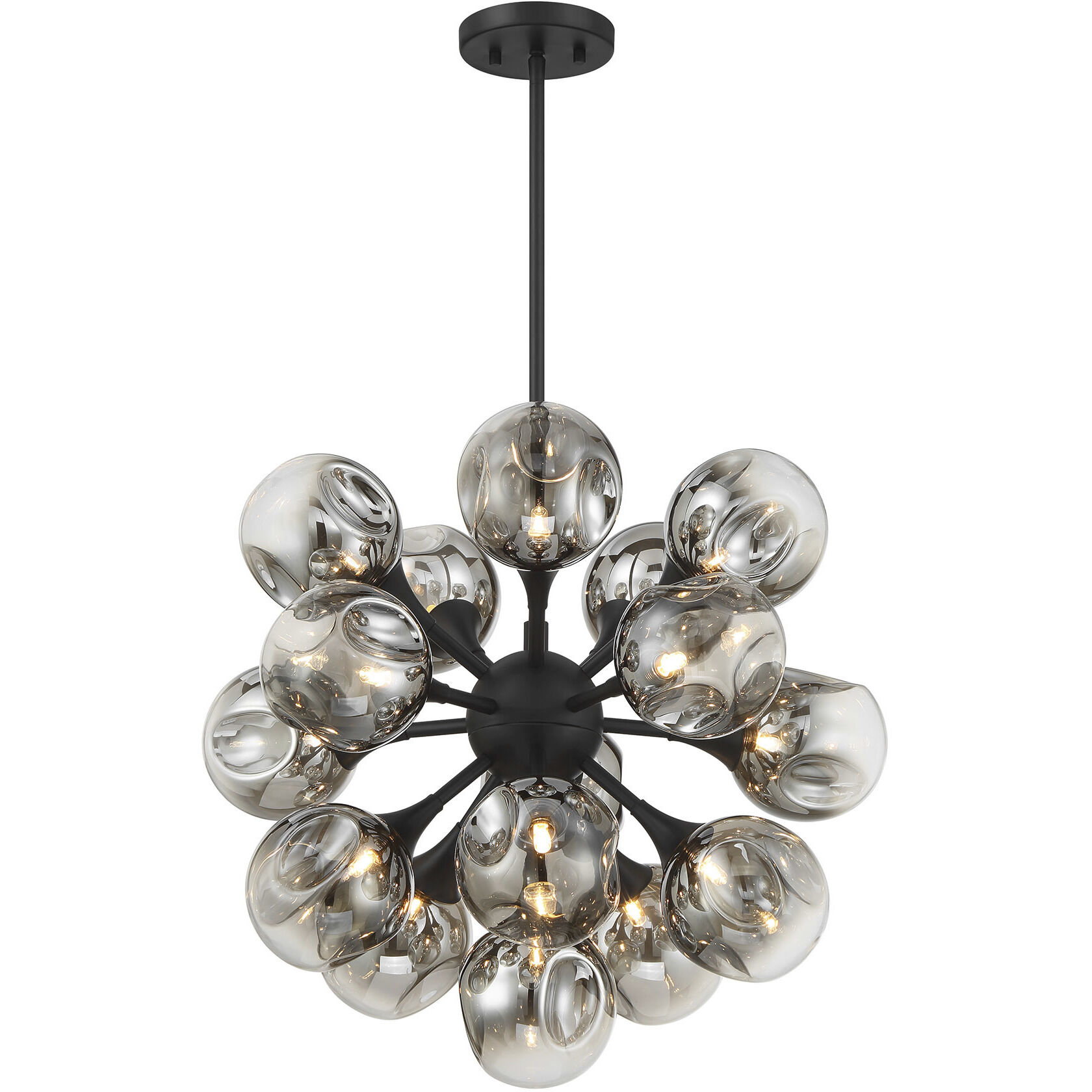 Matisse 16 Light 22 inch Matte Black Chandelier Ceiling Light