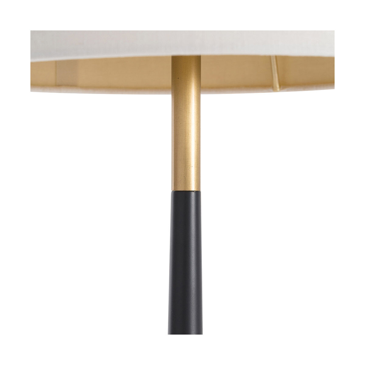 Dunn 86 inch 60 watt Black Bronze/Antique Brass Floor Lamp Portable Light, Triangle