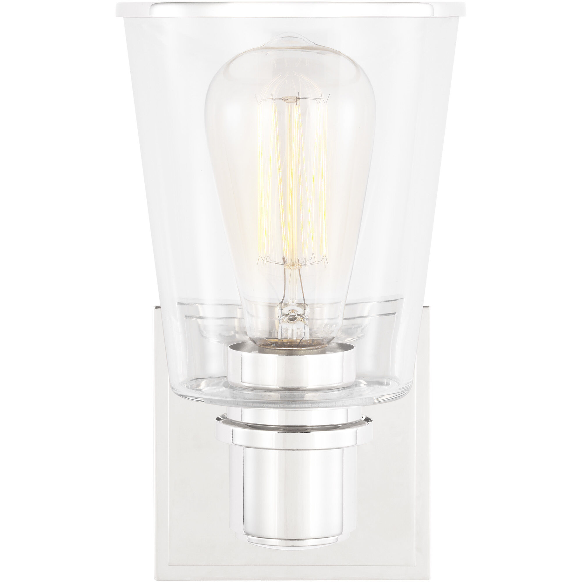 C&M by Chapman & Myers Alessa 1 Light 5 inch Polished Nickel Bath Vanity Wall Sconce Wall Light