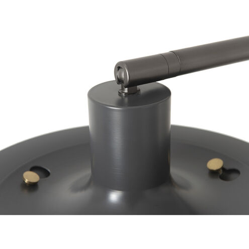 Palm Springs 87 inch 100.00 watt Gunmetal and Black Arc Floor Lamp Portable Light