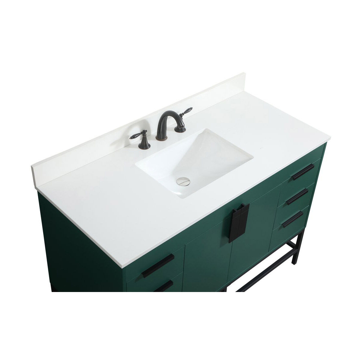 Eugene 48 X 22 X 33.5 inch Green Vanity Sink Set in Included