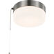 Brentwood LED 8 inch Brushed Nickel Flush Mount Ceiling Light