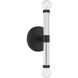 Kingsburg 2 Light 4.5 inch Matte Black Wall Sconce Wall Light, Lighting One