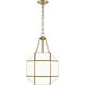 Suzanne Kasler Morrison 3 Light 13.5 inch Satin Brass Pendant Ceiling Light