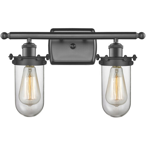 Austere Kingsbury 2 Light 16 inch Matte Black Bath Vanity Light Wall Light