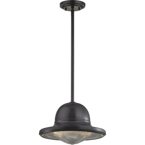 Urbano 1 Light 13 inch Oil Rubbed Bronze with Clear Pendant Ceiling Light