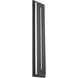 Midnight 1 Light 36 inch Black Outdoor Wall Light in 4000K