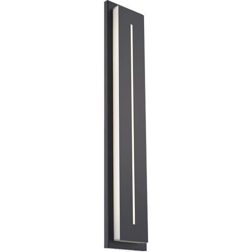 Midnight 1 Light 36 inch Black Outdoor Wall Light in 4000K