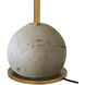 Journey 20 inch 2 watt Antique Brass and Natural Cordless Table Lamp Portable Light