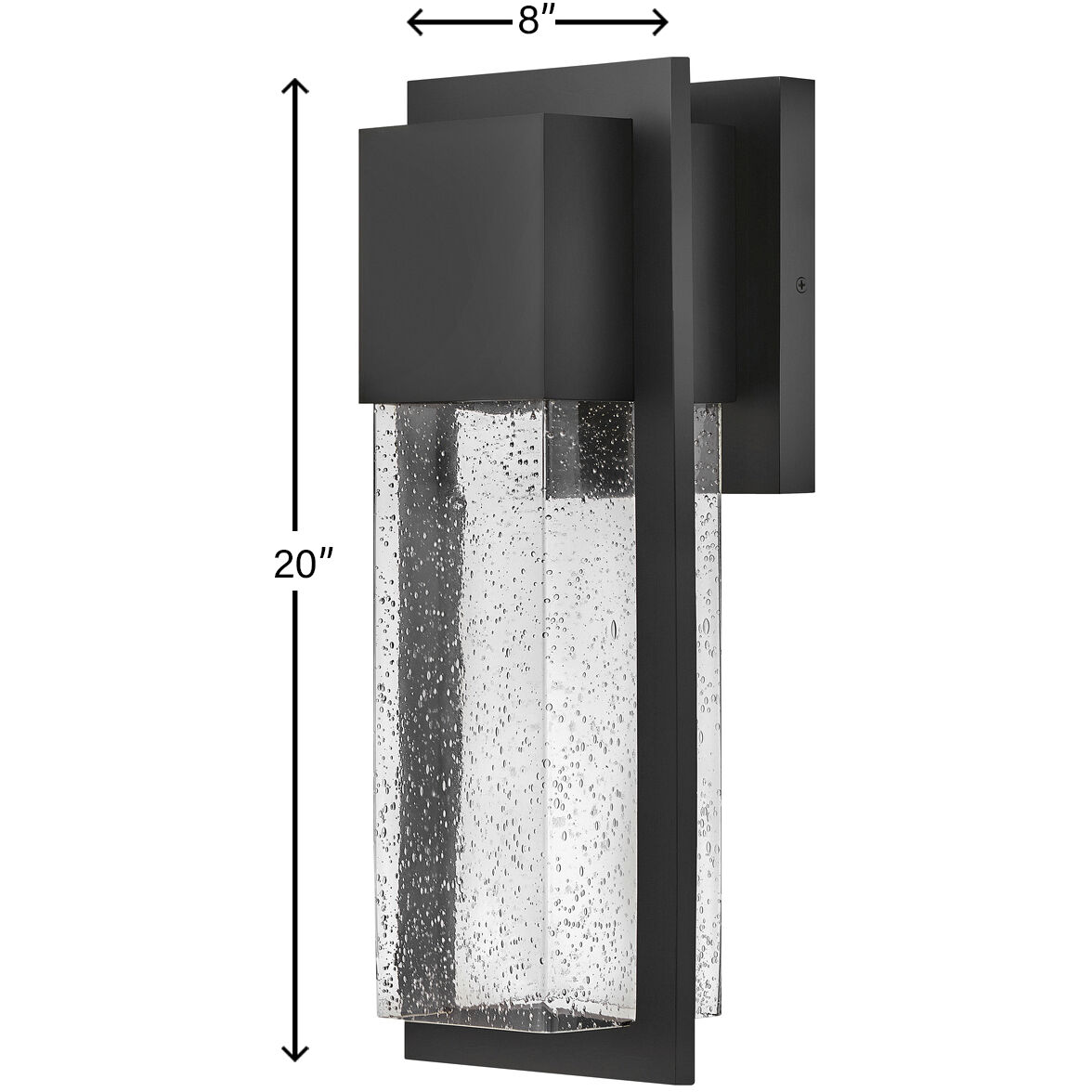 Alex LED 20 inch Black Outdoor Wall Mount, Coastal Elements