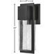 Alex LED 20 inch Black Outdoor Wall Mount, Coastal Elements