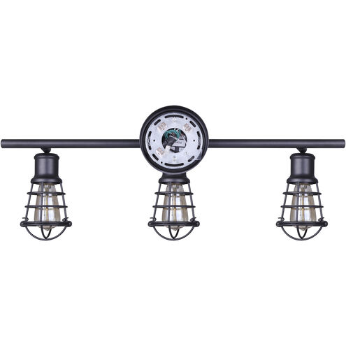 Madison 3 Light Graphite Track Ceiling Light