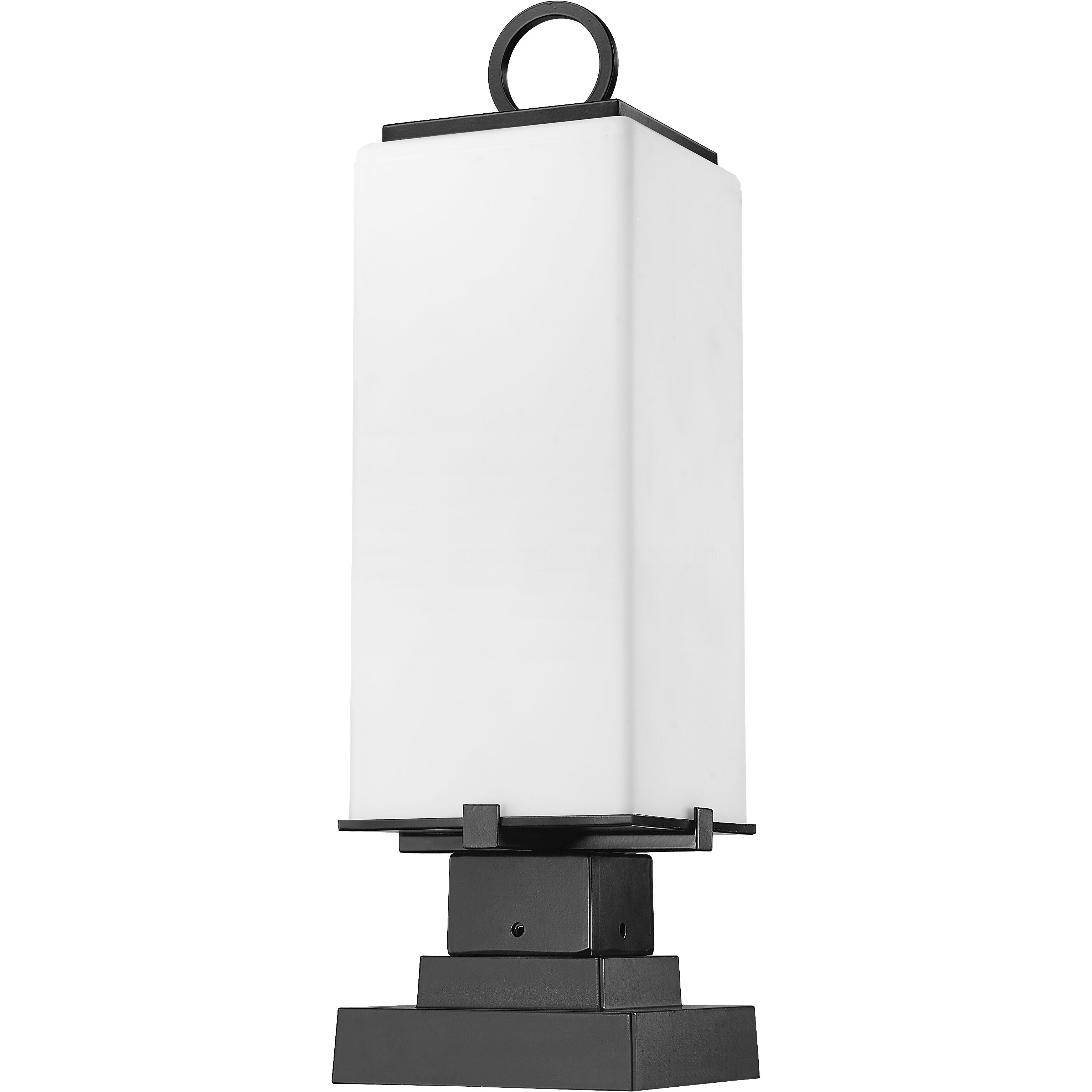 Sana 2 Light 22 inch Black Outdoor Pier Mounted Fixture