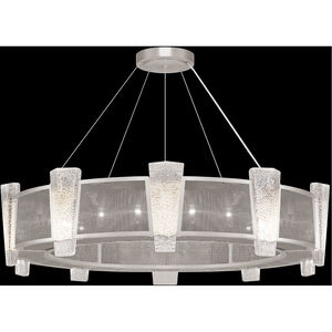 Crownstone 20 Light 45 inch Silver Pendant Ceiling Light in Metal Mesh