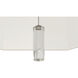 Kate 6 Light 23.75 inch Polished Nickel Pendant Ceiling Light in Ascot White