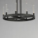 Ovation LED 24 inch Black Single-Tier Chandelier Ceiling Light