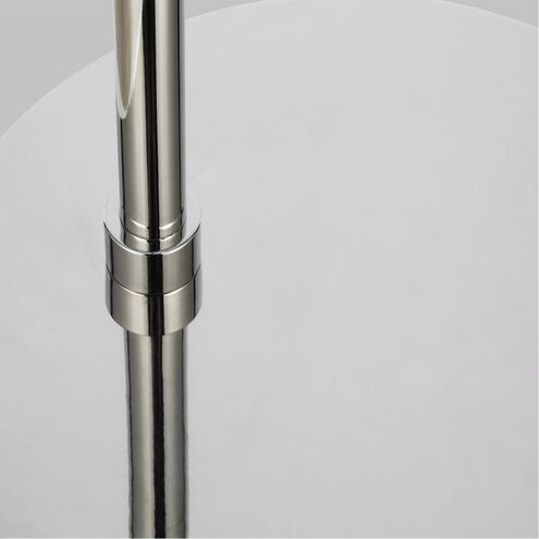 Hazel 57 inch 9.50 watt Polished Nickel Task Floor Lamp Portable Light