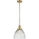 Franklin Restoration Seneca Falls 1 Light 9.5 inch Satin Gold Mini Pendant Ceiling Light in Incandescent, Franklin Restoration