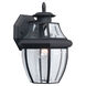 Lancaster Outdoor Wall Lantern in Black, Medium