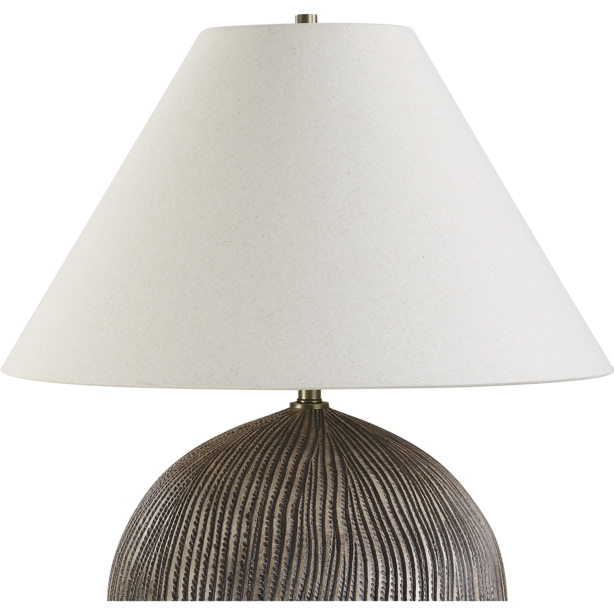 Sayre 25.5 inch 150 watt Rubbed Dark Brown with Black Accents Table Lamp Portable Light