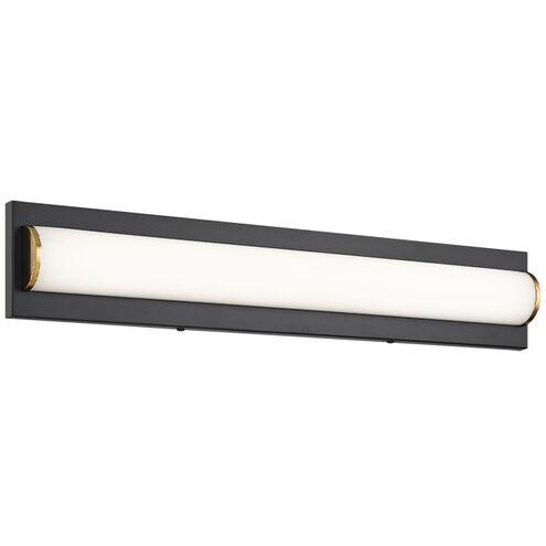 Psyra LED 24 inch Black Bath Vanity Wall Light