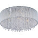 Spiral 7 Light 16.75 inch Polished Chrome Flush Mount Ceiling Light