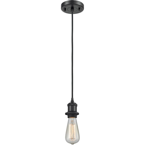 Ballston Bare Bulb 1 Light 5 inch Matte Black Mini Pendant Ceiling Light, Ballston