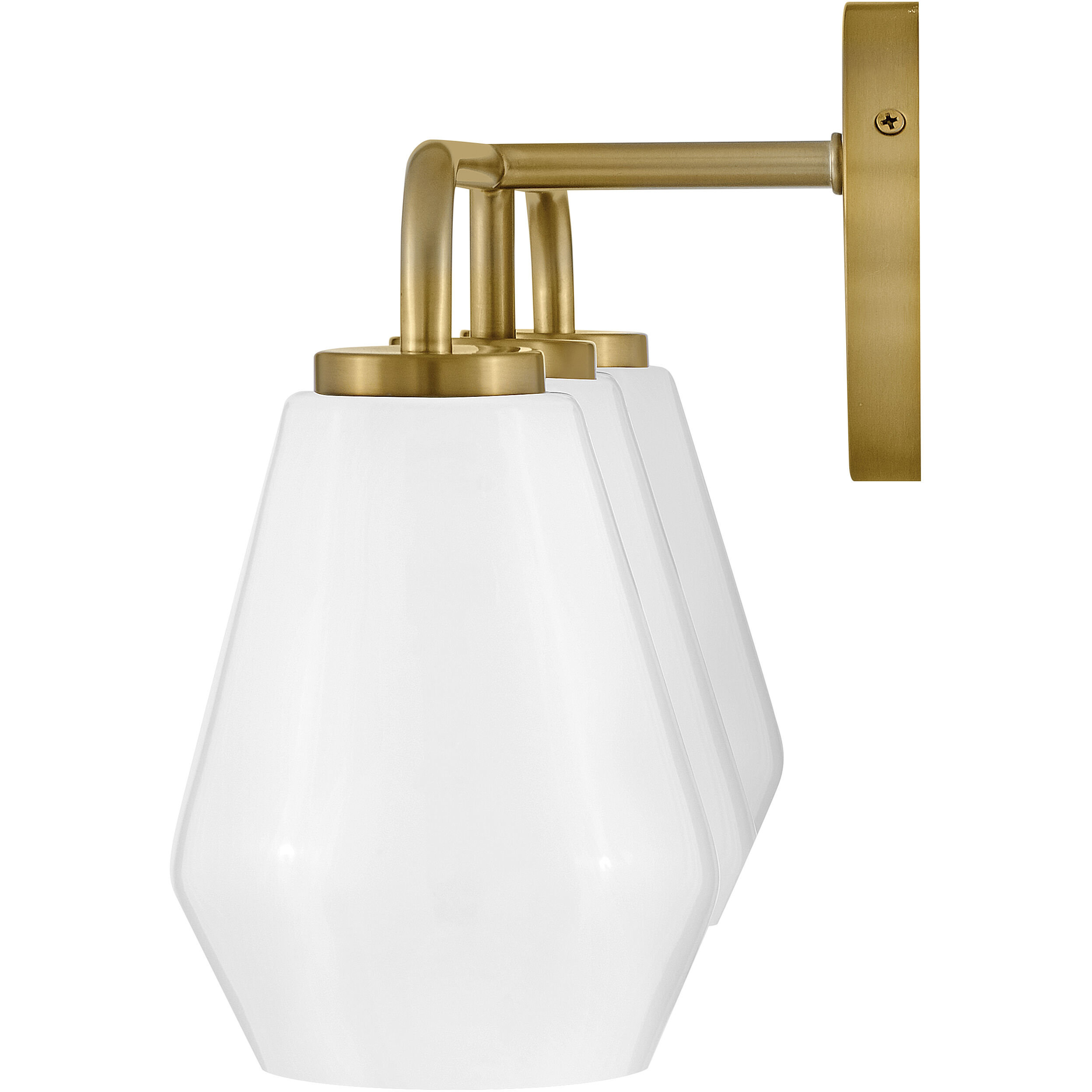 Gio LED 24 inch Lacquered Brass Bath Light Wall Light