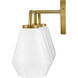 Gio LED 24 inch Lacquered Brass Bath Light Wall Light
