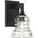 Gregory 1 Light 5.75 inch Matte Black Bath Wall Sconce Wall Light