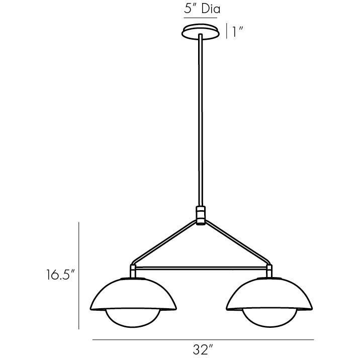 Glaze Linear Pendant Ceiling Light