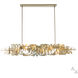 Brutus 6 Light 63 inch Modern Brass Pendant Ceiling Light, Large