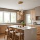 Modern LED 28 inch Natural Brass Pendant Ceiling Light