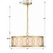 Graham 6 Light 18 inch Antique Gold Chandelier Ceiling Light