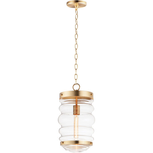 Newport 1 Light 9 inch Satin Brass Single Pendant Ceiling Light