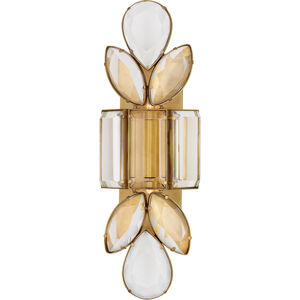kate spade new york Lloyd 2 Light 6.25 inch Soft Brass Jeweled Sconce Wall Light in Clear Glass, Large